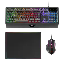 Combo Gaming MARS GAMING MCP-124 3 em 1 com Teclado RGB, Rato 3200DPI e Tapete 360x260mm | Loja BluePixel