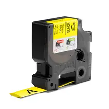Fita Tubo Termo Retrátil 19mm x 1,5m Preto/Amarelo Rhinoem | Alta Durabilidade