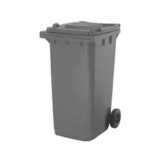 Contentor de 240L em Polietileno com 2 Rodas Cinza e Tampa - Marca 300 | Loja BluePixel