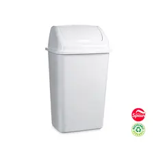 Contentor 09L Plástico Branco com Tampa Basculante - Marca 359 | Loja BluePixel