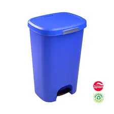 Contentor 50L Plástico Azul com Pedal - Marca 359 | Loja BluePixel