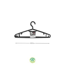 Cabides Pretos 359 - Modelo Cabide 40,5x18x3,3cm | Pack de 5 unidades | Loja BluePixel