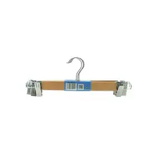 Cabide p/Calças Madeira Natural 3un - Marca 343 | Organização elegante para o seu closet
