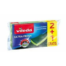 Esfregão Esponja Vileda Ultra Fresh 2+1 Grátis | Limpeza eficiente e duradoura