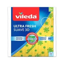 Pano Multiusos Vileda 35x40cm Amarelo Ultra Fresh Pack 2 - Limpeza Suave e Eficaz