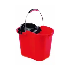 Balde com Espremedor Rectangular 16L Vermelho com Asa Metálica | Loja BluePixel