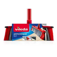 Vassoura/Escova Antichoque Vileda 3 em 1 com Cabo | Limpeza eficiente e prática