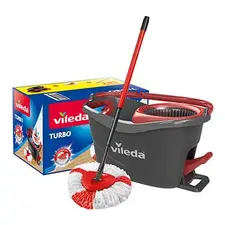 Balde com Pedal e Esfregona Turbo Vileda | Marca 476 | Limpeza Eficiente