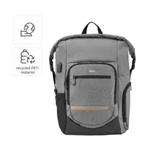 Mochila Portátil 15.6'' 237 Roll-Top Terra USB Cinza | Loja BluePixel
