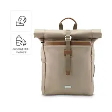 Mochila Portátil 16.2 Roll-Top Silvan Bege - Marca 237 | Loja BluePixel