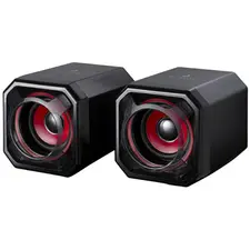 Colunas Gaming SUREFIRE Gator Eye 2.0 USB-A Preto/Vermelho | Áudio de Qualidade para Gaming