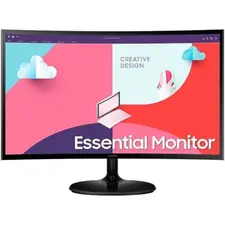 Monitor Profissional Curvo Samsung Essential S3 S36C 27'' Full HD - Loja BluePixel