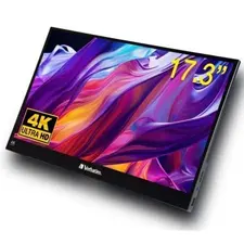 Monitor Portátil Táctil Verbatim PMT-17-4K 17,3'' 4K - Preto | Loja BluePixel