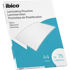Bolsas de Plastificar A4 216x303mm 75mic 100un - Marca 247 | Loja online bluepixel.pt