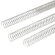 Argolas Espiral Metálicas Passo 5:1 22mm Prata - Pack de 100 | BluePixel
