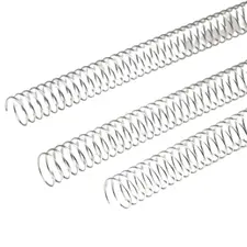 Argolas Espiral Metálicas Pass 5:1 50mm Prata - Pack 25 | Loja BluePixel