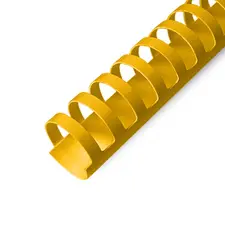 Argolas PVC Amarelas 25mm para Encadernação - Pack de 50 | Marca 320