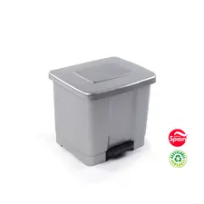 Contentor de 35L com Pedal Prata - Organização e Higiene para a Sua Cozinha | bluepixel.pt