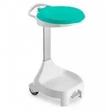 Contentor 120L Smile W-70 com Pedal e Rodas Branco/Verde | Loja BluePixel