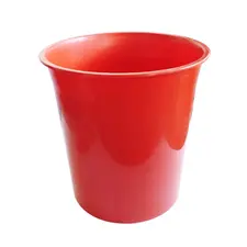 Papeleira 15L Plástico Vermelho Opaco - Durável e Prática | bluepixel.pt