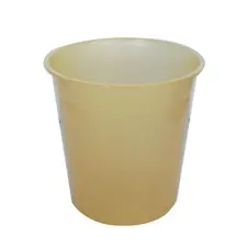 Papeleira de 15L em plástico amarelo transparente | Resistente e prática para o seu espaço | bluepixel.pt