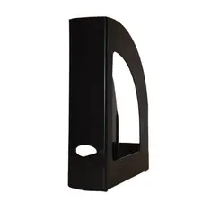 Porta Revistas 32x25x8cm em Plástico Opaco Preto | Organização e Estilo na bluepixel.pt