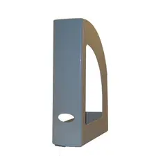 Porta Revistas 32x25x8cm em Plástico Opaco Cinza | Organização Moderna - bluepixel.pt