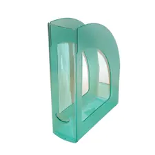 Porta Revistas 32x25x8cm Plástico Translúcido Verde | Organização Moderna - bluepixel.pt