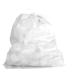 Sacos de Lixo 50L 60x85cm c/ Fecho 23my Branco - Pack de 10 | Loja BluePixel