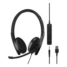 Fones de ouvido Sennheiser EPOS ADAPT 165T USB II - Conforto e Som de Qualidade