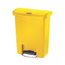 Contentor 30L Resina Slim Jim Step-On com Pedal Amarelo | Loja BluePixel.pt