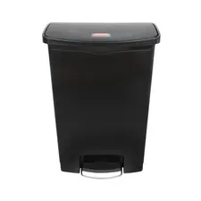 Contentor 90L Slim Jim com Pedal e Sistema Step-On - Resina Preta | bluepixel.pt