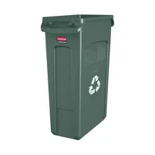 Contentor 87L Slim Jim Plástico Verde Sem Tampa com Canais de Ventilação | bluepixel.pt