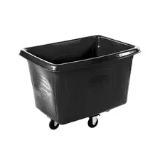 Contentor de 400L em Plástico Retangular sem Tampa Preto | Loja BluePixel