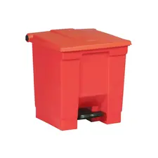 Contentor de 30L em Plástico Vermelho com Pedal - Ideal para Organização Doméstica | bluepixel.pt
