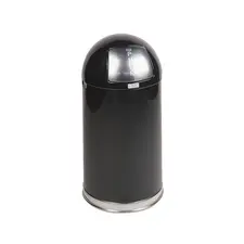 Contentor 45L Metal Aço Revestido EasyPush Preto | Loja online bluepixel.pt