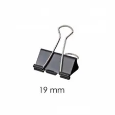 Molas para Papéis 19mm Cx 12un - Marca 320 | Organização e Arquivamento