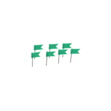 Sinalizadores Bandeiras Verde 20un em Promoção | Segurança e Visibilidade | BluePixel