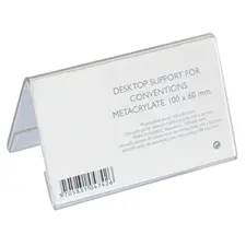 Porta Nomes de Secretaria Acrílico 100x60mm - Organização e Identificação para Escritórios