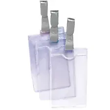 Porta Nomes Vertical 62x108mm com Mola Cinza - Marca 196 | BluePixel.pt