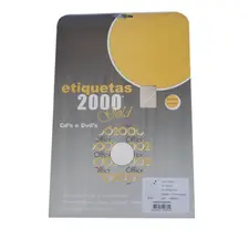 Etiquetas CD/DVD Metalizadas 117m Inkjet - 10 Folhas 20 Unidades | BluePixel.pt
