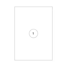 Etiquetas A4 Transparentes Mate 210x297mm - Pack de 25 Folhas | bluepixel.pt