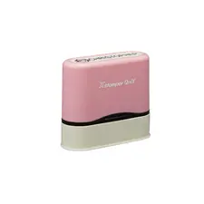 Carimbo Personalizável Name Stamp Pack Rosa - Marca 494 | Loja BluePixel