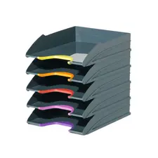 Tabuleiro Secretária Opaco Antracite/Cinza Durable 5un - Mobiliário de Escritório Moderno