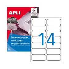 Etiquetas adesivas marca 40 - Modelo Etiquetas 099 1x38,1mm 100Fls Apli 1400un | Loja online bluepixel.pt