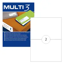 Etiquetas A4 210x148mm 100 folhas - Compatíveis com impressoras Multi3 | bluepixel.pt