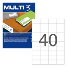 Etiquetas 052,5x029,7mm 100Fls Multi3 4000un - Marca 312 | Bluepixel.pt