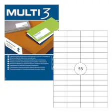 Etiquetas A4 052,5x021,2mm 5600unidades Marca 312 - Etiquetas Profissionais