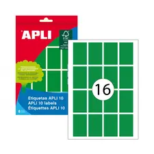 Etiquetas verdes 25x40mm A5 8 Folhas - Pack de 128 unidades | bluepixel.pt