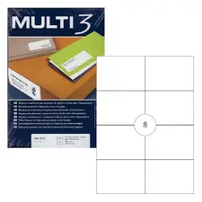 Etiquetas A4 105x74mm 800 unidades - Marca 312 - Multi3 | Loja online bluepixel.pt